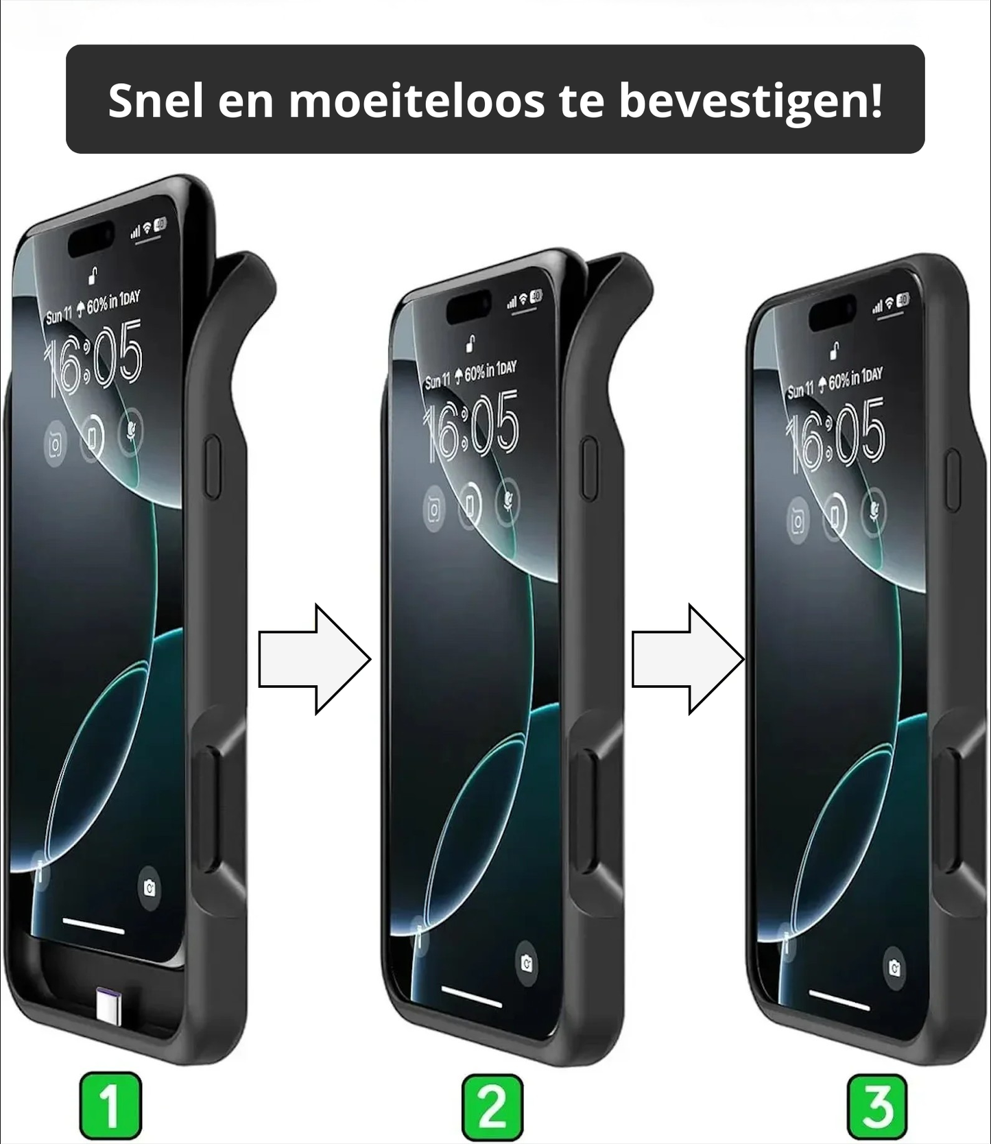 Magnetische 2-in-1 PowerCase 10000mAh Magsafe Wireless Charger Case