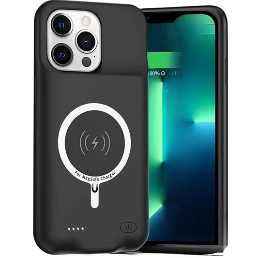 Magnetische 2-in-1 PowerCase 10000mAh Magsafe Wireless Charger Case